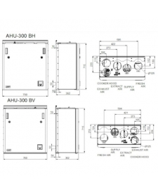 Rekuperatorius ENSY InoVent AHU-300 BH