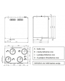 Rekuperatorius Oxygen X-Air V200