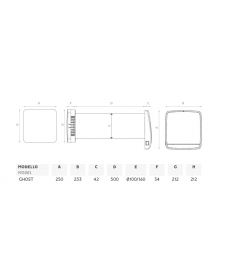 Mini rekuperatorius O.ERRE GHOST 160 Wireless