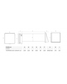 Mini rekuperatorius O.ERRE Tempero Eco 2.0 160 Ceram Wireless