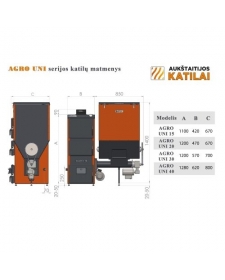 Granulinis katilas AGRO UNI 15 kW