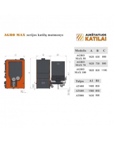 Biomasės katilas Agro Max 70 kW