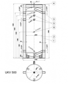 Akumuliacinė talpa Dražice UKV 500