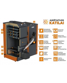 Granulinis katilas PELLET UNI 20 kW