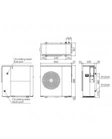 Šilumos siurblys oras-vanduo Grant Aerona³  10kW