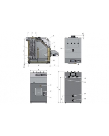 Granulinis katilas Nibe-Biawar Pellux 100 20kW 300L