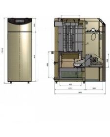 Granulinis katilas NIBE-BIAWAR Pellux Compact 12kW