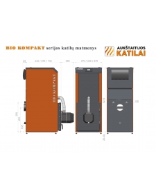 Granulinis katilas BIO KOMPAKT 12 kW