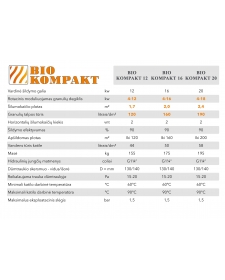 Granulinis katilas BIO KOMPAKT 20 kW