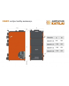 Kieto kuro katilas EKON 10 kW