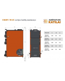 Kieto kuro katilas EKON MAX 30 kW