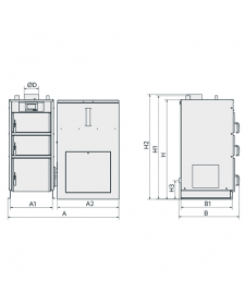 Granulinis katilas Kamen Pellet Kompakt LUX 20kW