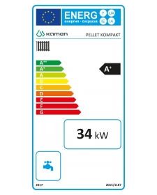 Granulinis katilas Kamen Pellet Kompakt LUX 34kW