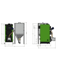 Granulinis katilas Kamen Pellet Plus 60 kW