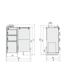 Granulinis katilas Kamen Multi K5 15kW