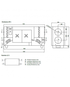 Rekuperatorius Komfovent Domekt CF 700 H C6M